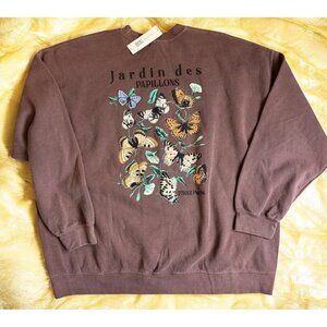 BDG Urban Outfitters Crew Neck Fleece Sweatshirt XL Unisex Graphic Print NWT